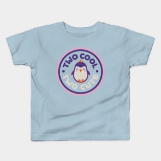 Two Cool Two Cute Penguin Party 2 Year Old Birthday Theme Kids T-Shirt